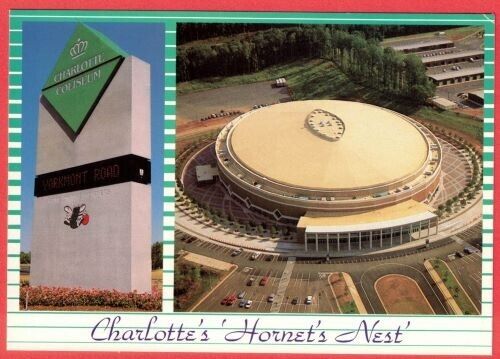 Charlotte\'s Hornets Nest Aerial View Charlotte Coliseum Postcard