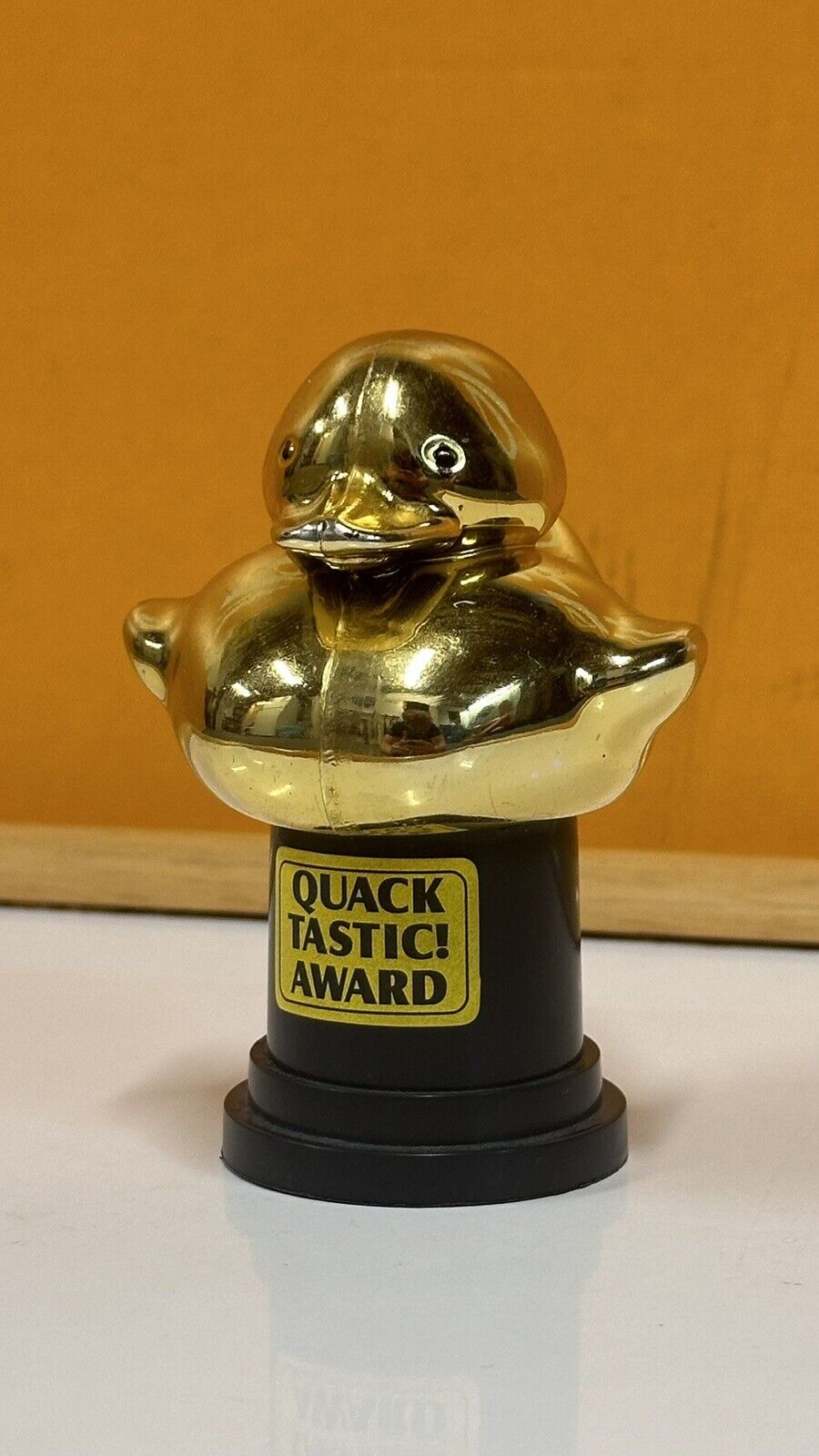 RARE Gold Duck Trophy from AHA Jump Rope for Heart Quacktastic Award