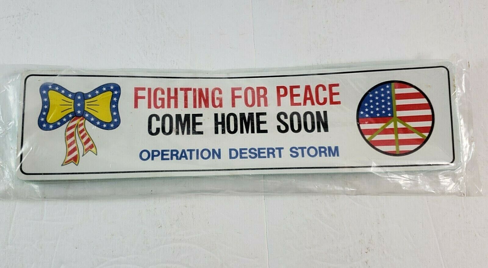 Lot 20+ 1990 Operation Desert Storm Fighting for Peace Bumper Stickers 12\