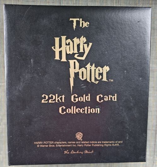 VERY RARE HARRY POTTER DANBURY MINT 22kt GOLD CARDS 60 CARDS ***COMPLETE SET***
