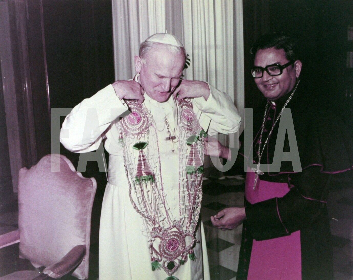 Vintage Press Photo Vatican, Pope John Paul II, 1985 IN Hearing, print