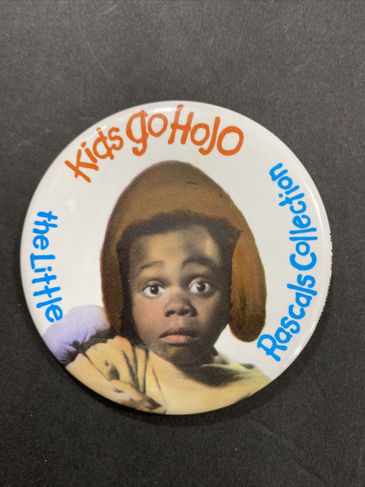 Vintage Little Rascals Buckwheat Our Gang Collection Kids Go Hojo Button Pin