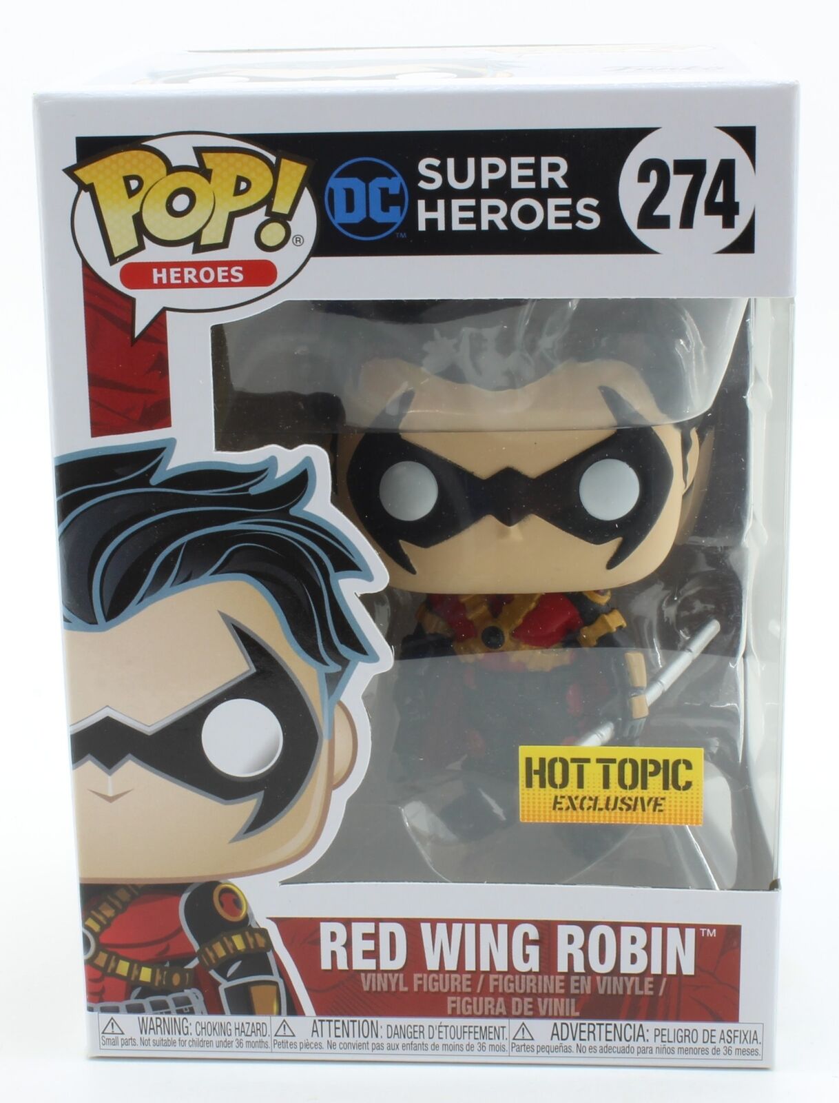 Funko Pop - DC Super Heroes Red Wing Robin 274 Hot Topic Exclusive Vinyl Figure