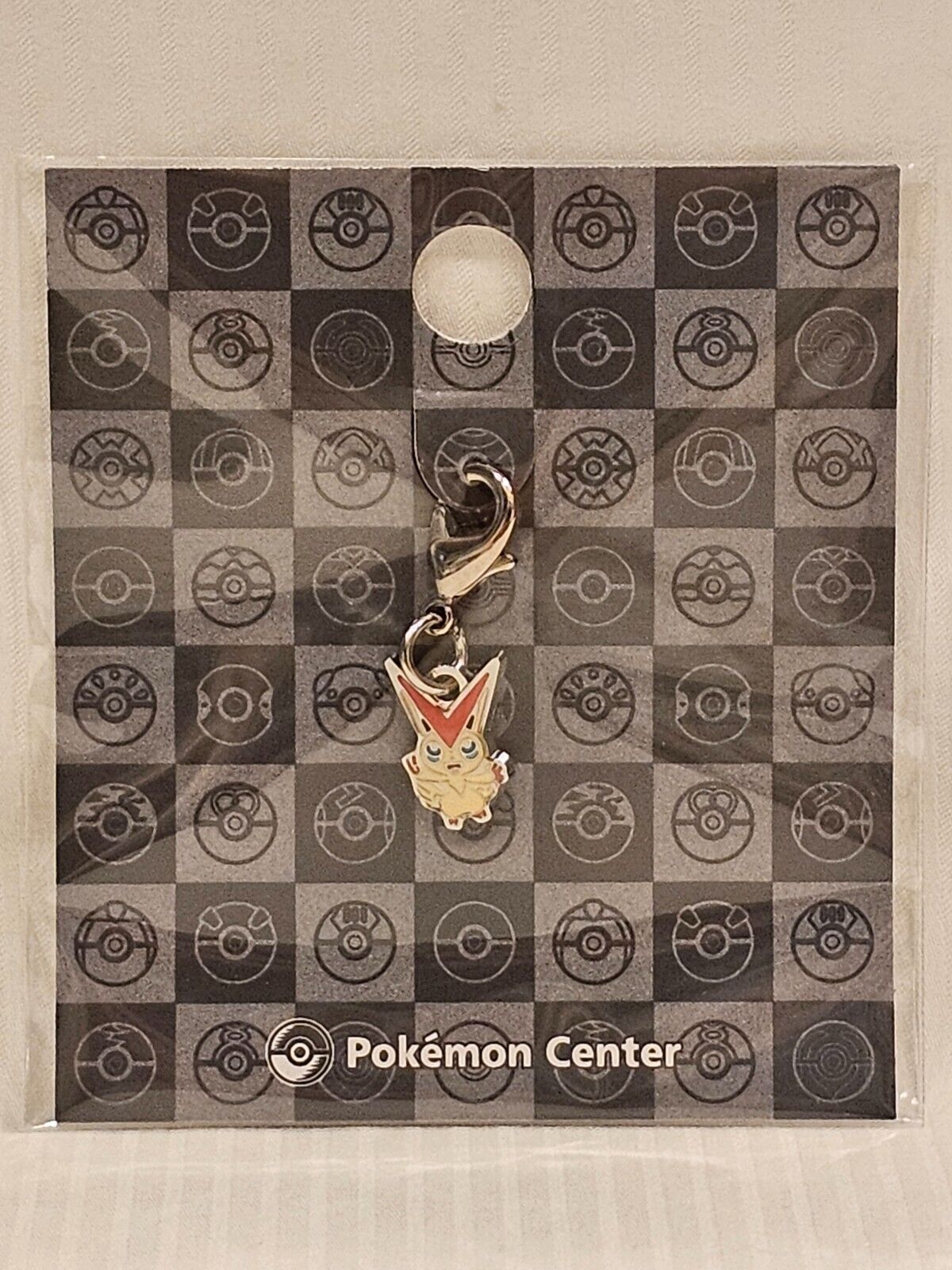 Pokemon Center Metal Charm # 494 Victini Key Chain