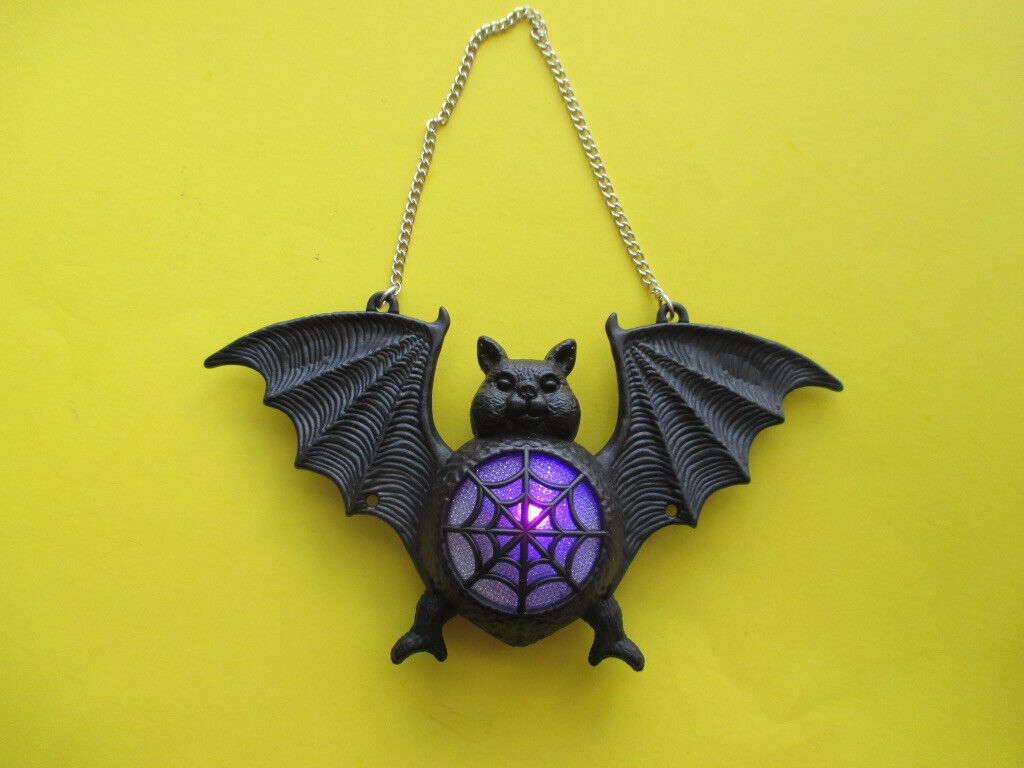 Battery Powered Hanging Color Changing Bat Light - Halloween, Party, Decor