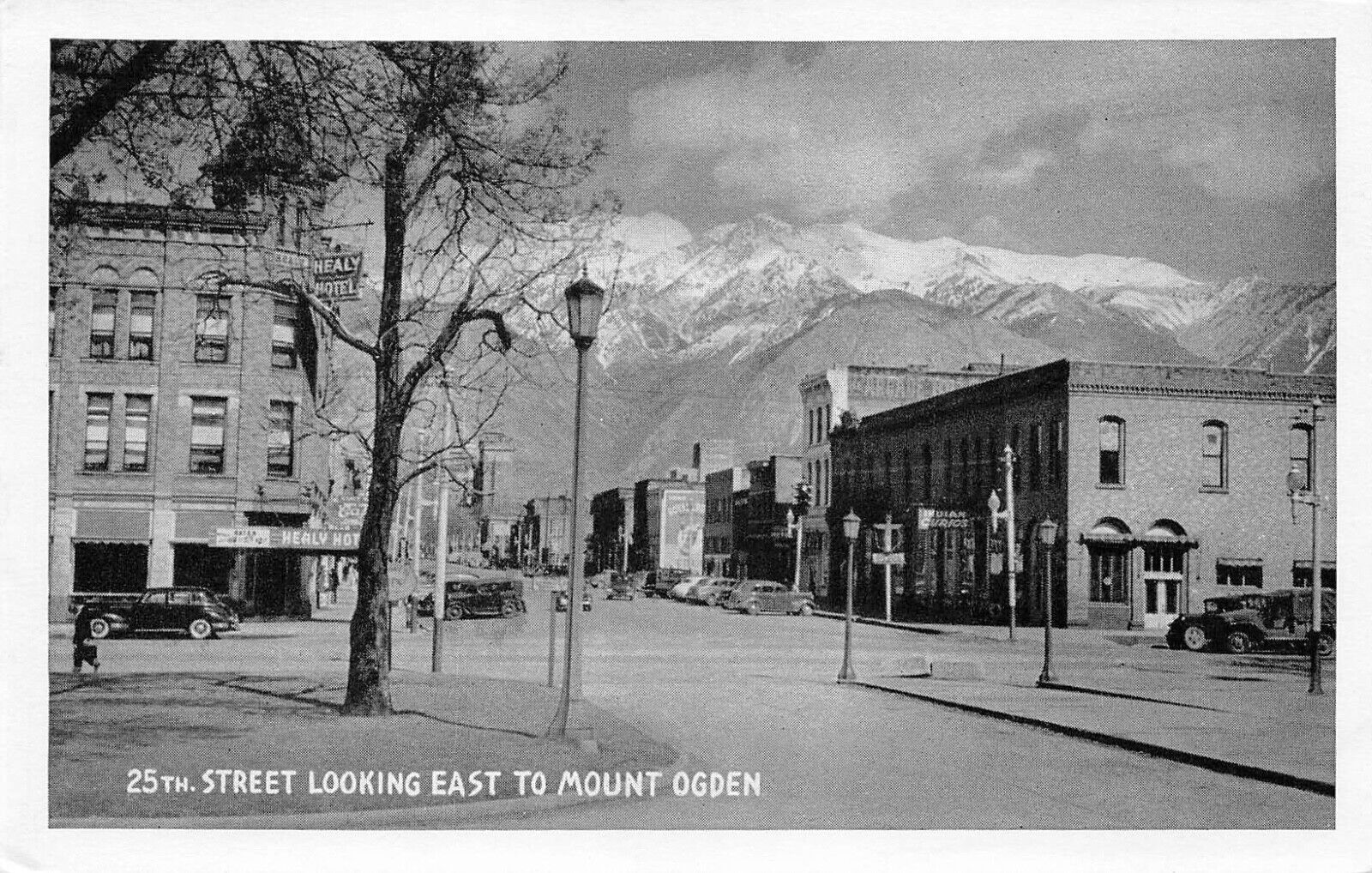 25th Street Looking East to Mount Ogden Postcard