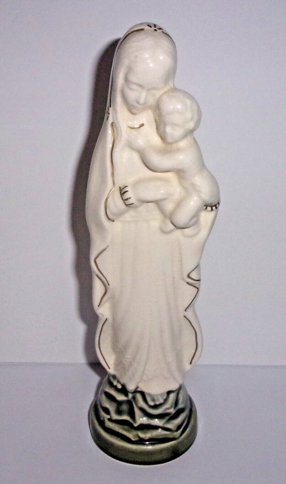 Ireland Knock Pottery Mother And Child Jesus & Mary Ceramic Statue Figurine