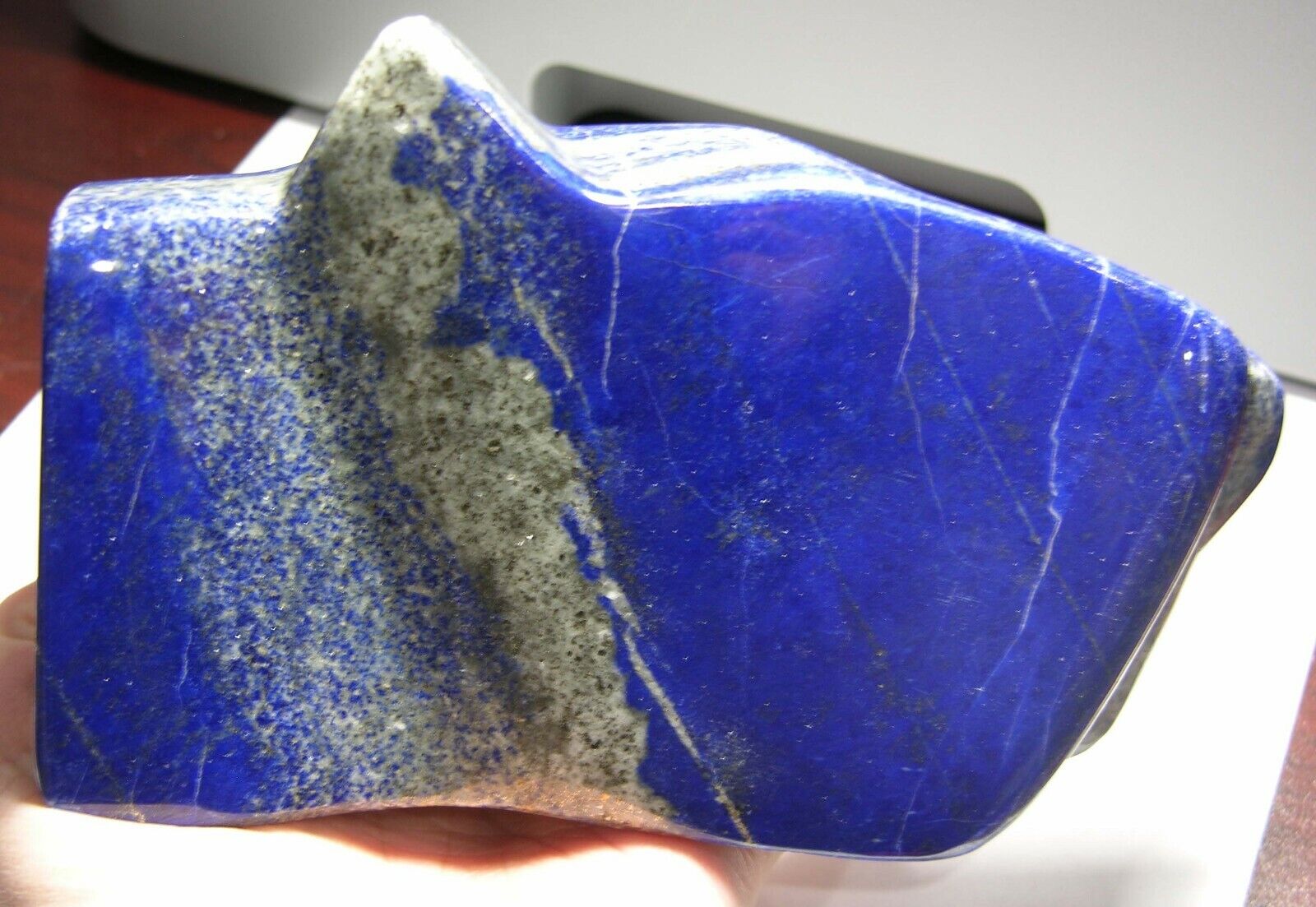  #8 Afghanistan 1020g Natural Tumbled Rough Lapis Lazuli Specimen 2.25 lbs 152mm