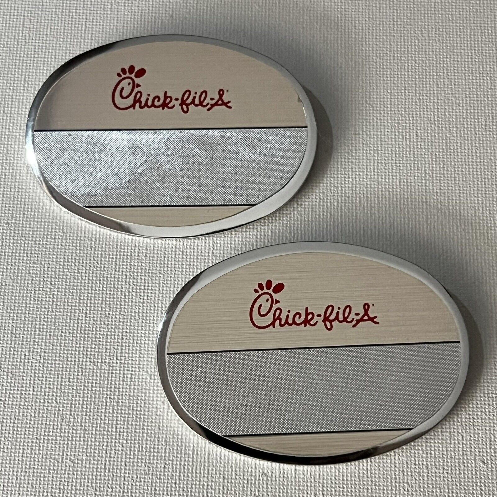 Chick-fil-A Employee Uniform Name Badge Tag Pin - Lot of 2