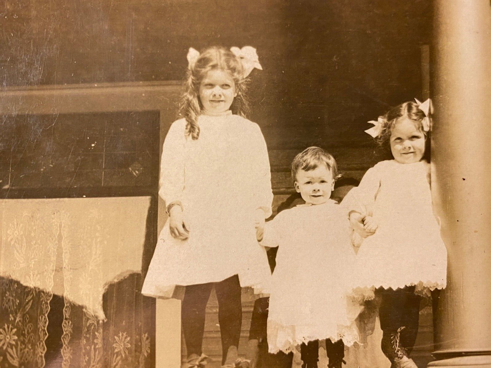 1910 RPPC - WINLOCK, WASHINGTON antique real photograph postcard THREE SISTERS