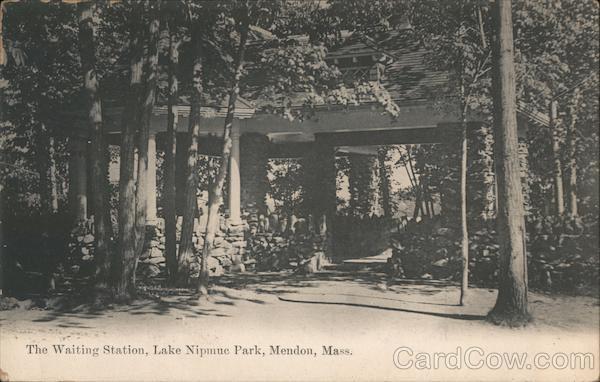 Mendon,MA The Waiting Station,Lake Nipmuc Park Worcester County Massachusetts