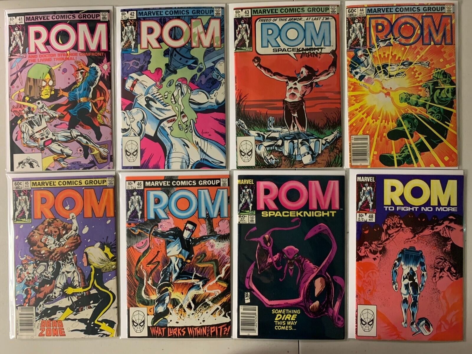 ROM Spaceknight lot #41-72 + 2 annuals 34 diff avg 6.0 (1983-85)