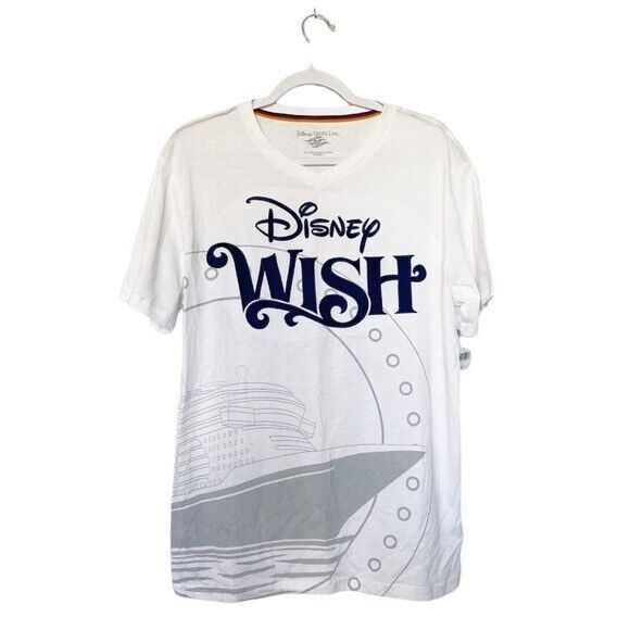 Disney Cruise Line Disney Wish Graphic T-Shirt Nautical Vacation Unisex Medium