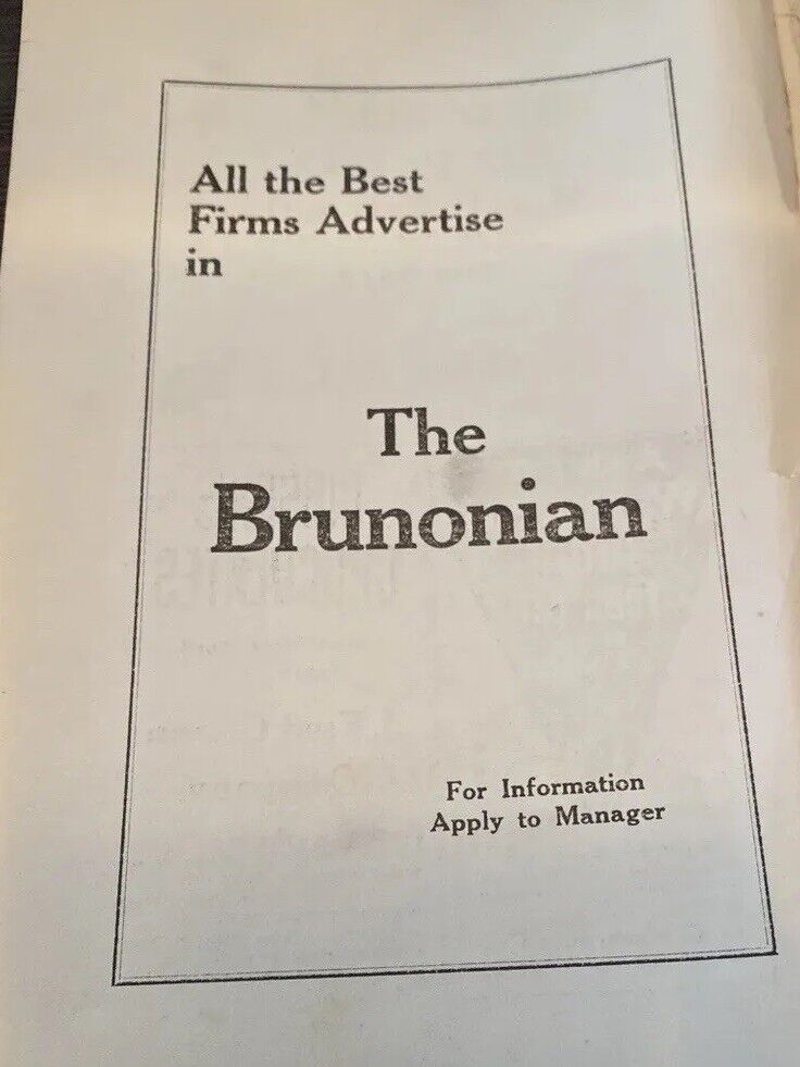 Antique Brown University Brunonian Magazine 1914 Issue 1900s Vtg Ephemera Book