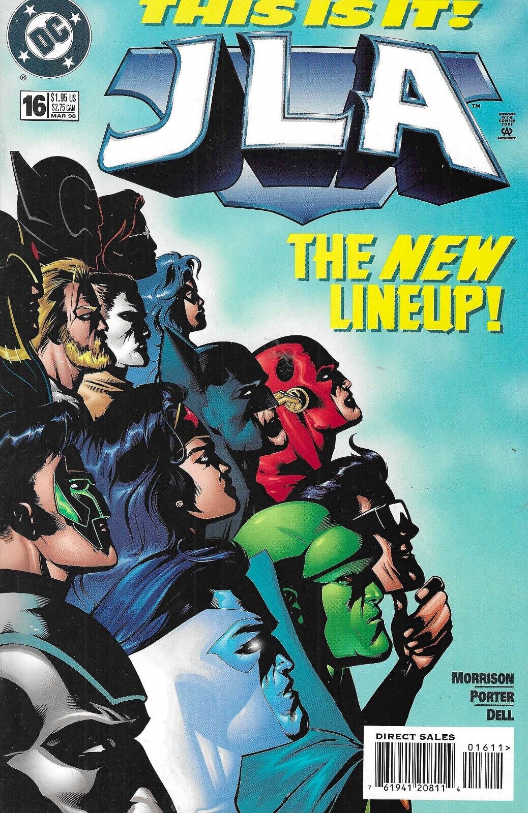 JLA the New Lineup #16 DC comics March 1998