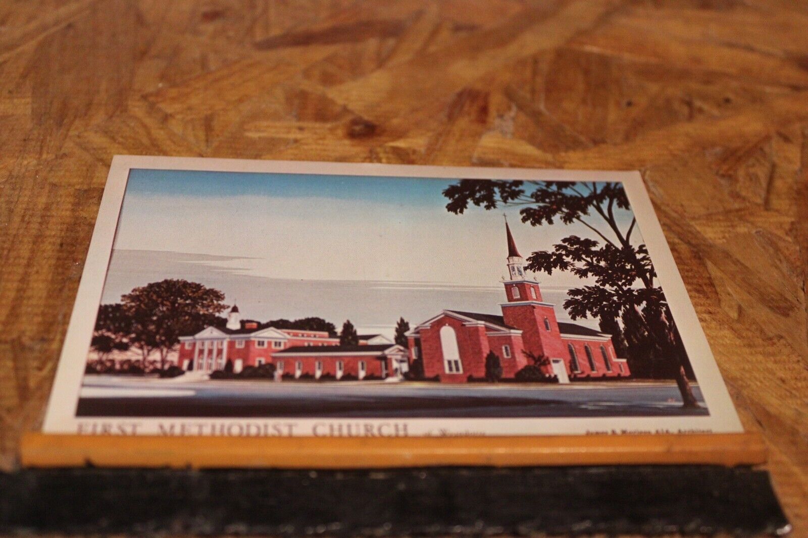 Postcard-X-First Methodist Church, Wyandotte, Mich-Unposted