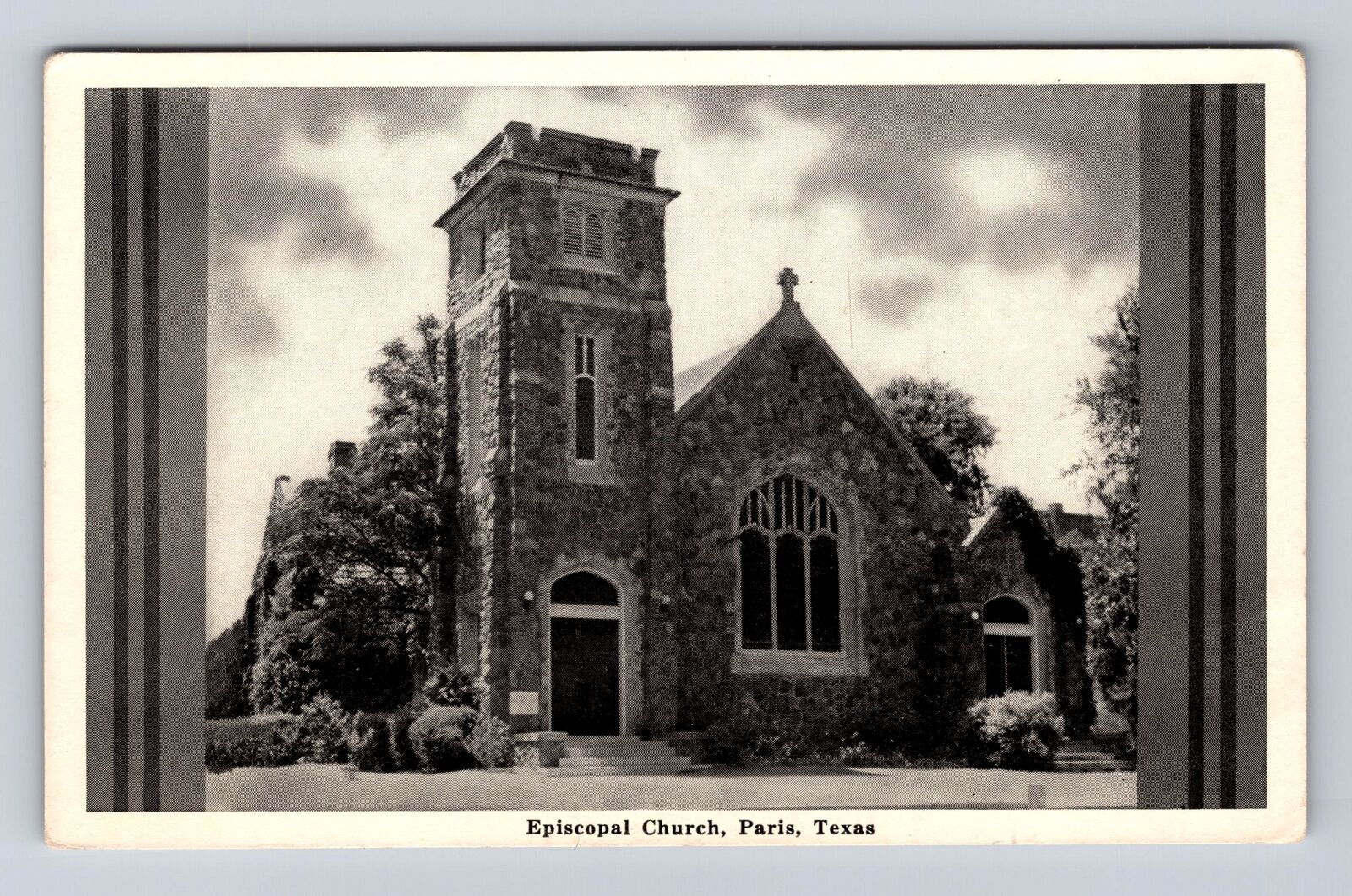 Paris TX-Texas, Episcopal Church, Antique, Vintage Souvenir Postcard