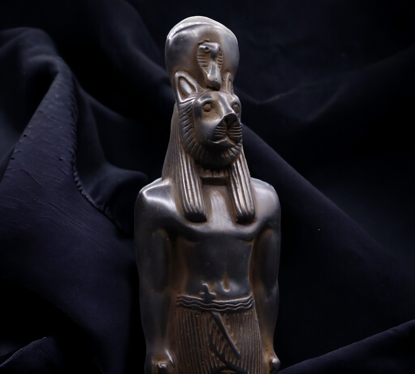 RARE ANCIENT EGYPTIAN ANTIQUES Sekhmet Statue Goddess Of War with Face Lion BC