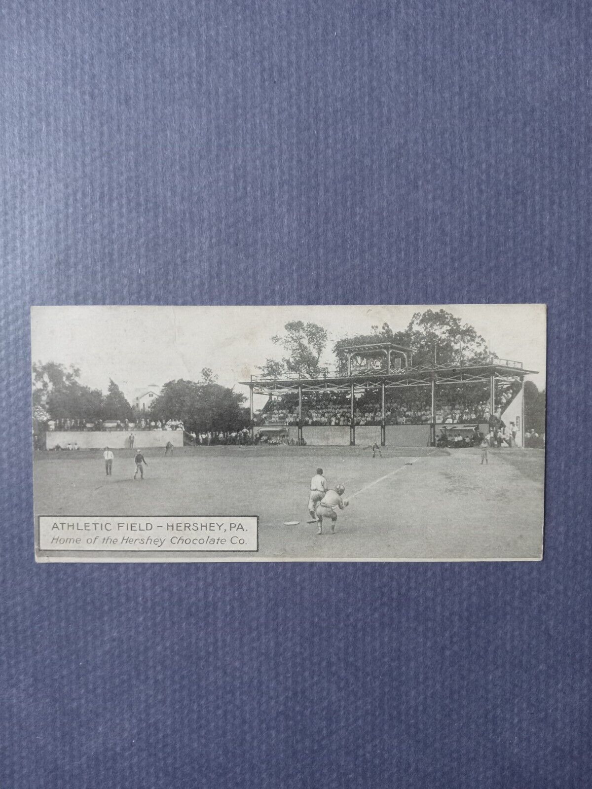 Hershey, PA Athletic Field Postcard- Early 20th Century Baseball Game
