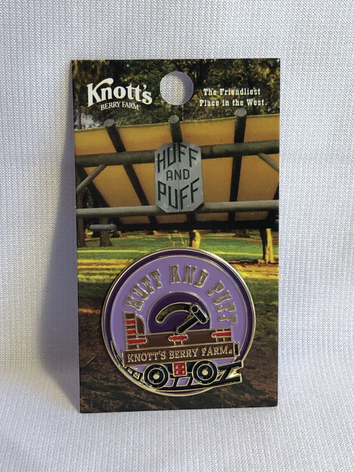 Knott\'s Berry Farm Huff And Puff Pin #83 100th Anniversary Closing 2024