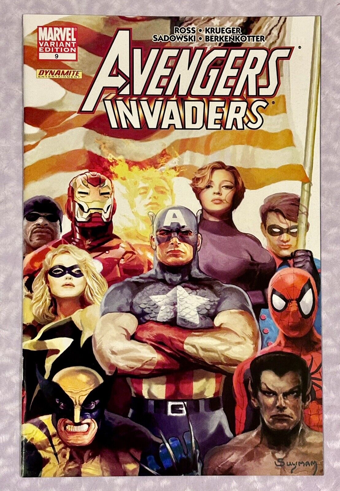 Avengers Invaders #9 Arthur Suydam Variant Dynamite Spider-Man