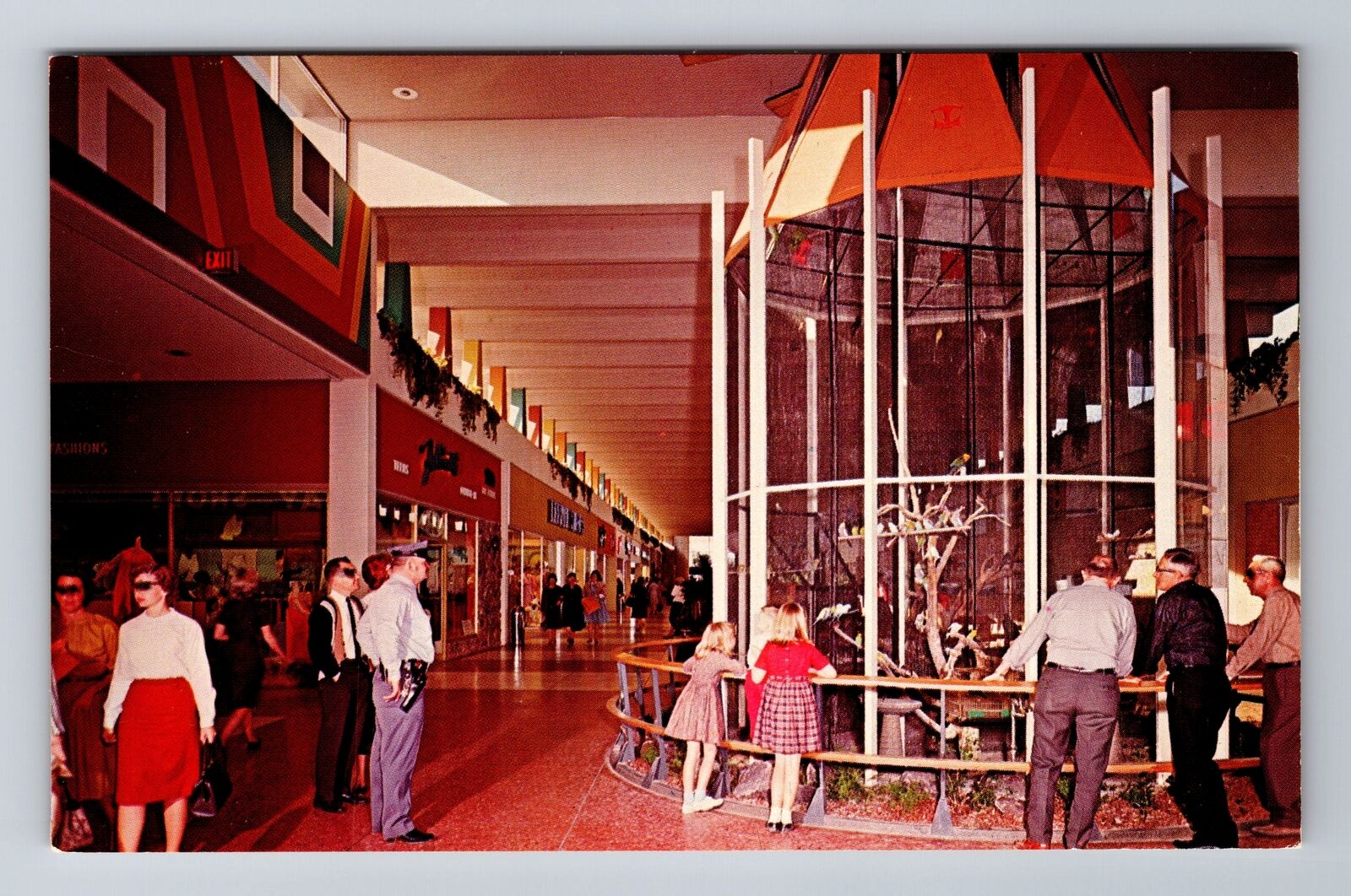 Phoenix AZ-Arizona, Thomas Mall, Bird Cages, Antique, Vintage Postcard