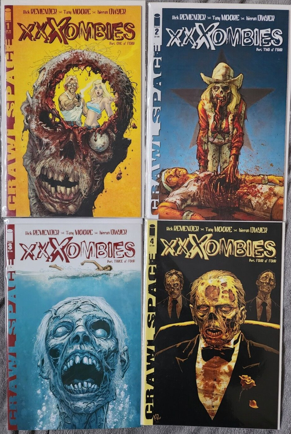 Crawl Space: XXXombies 1-4 Image 2007 Remender Moore Complete Series