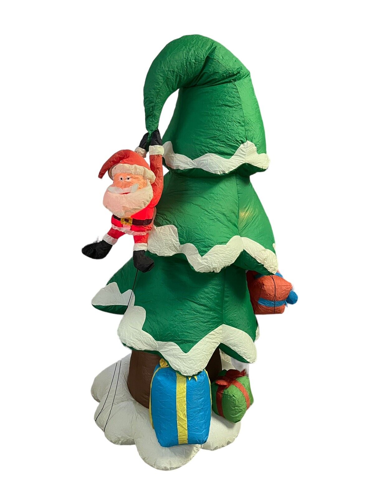 2008 Gemmy 8’ Santa Crashing Into Tree Lighted Christmas Inflatable Airblown