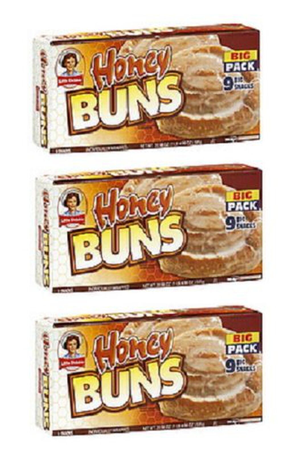 Little Debbie Honey Buns Big Pack: 27 Individually Wrapped Packs