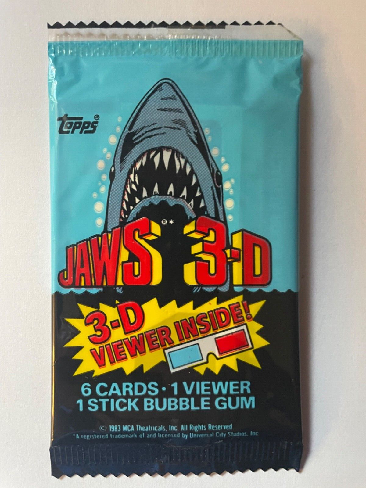 1983 topps jaws 3d Wax Pack