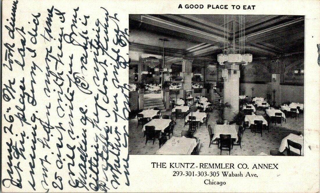 1907. THE KUNTZ REMMLER CO. ANNEX. CHICAGO,IL. POSTCARD IA33