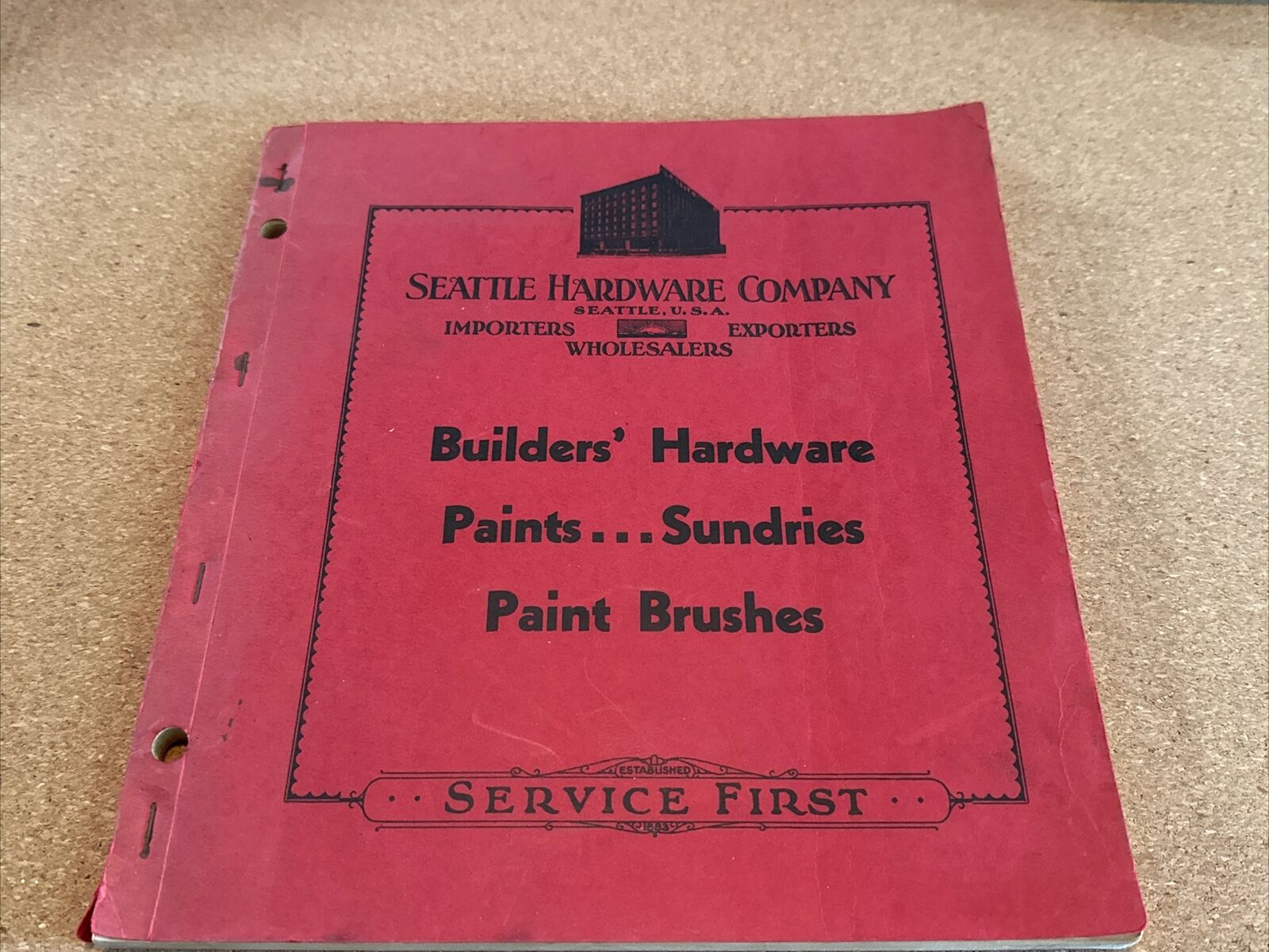 1939 Seattle Hardware Company WA Vintage Catalog Builders Hardware Paint Brushes