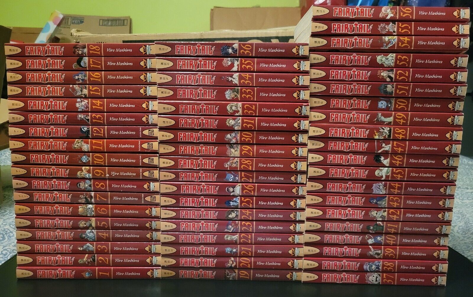 Fairy Tail manga set Nearly Complete collection Volumes 1-56 ENGLISH