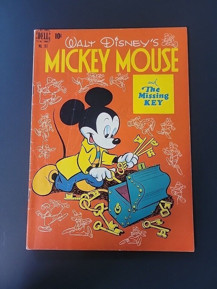 MICKEY MOUSE FOUR COLOR # 261 THE MISSING KEY - WALT DISNEY (DELL) (1950)(428)