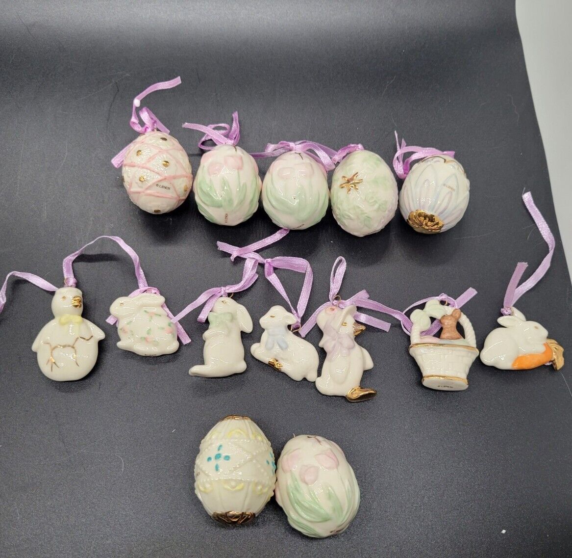 Lenox  Easter Tree Set of 14 Mini Ornaments 