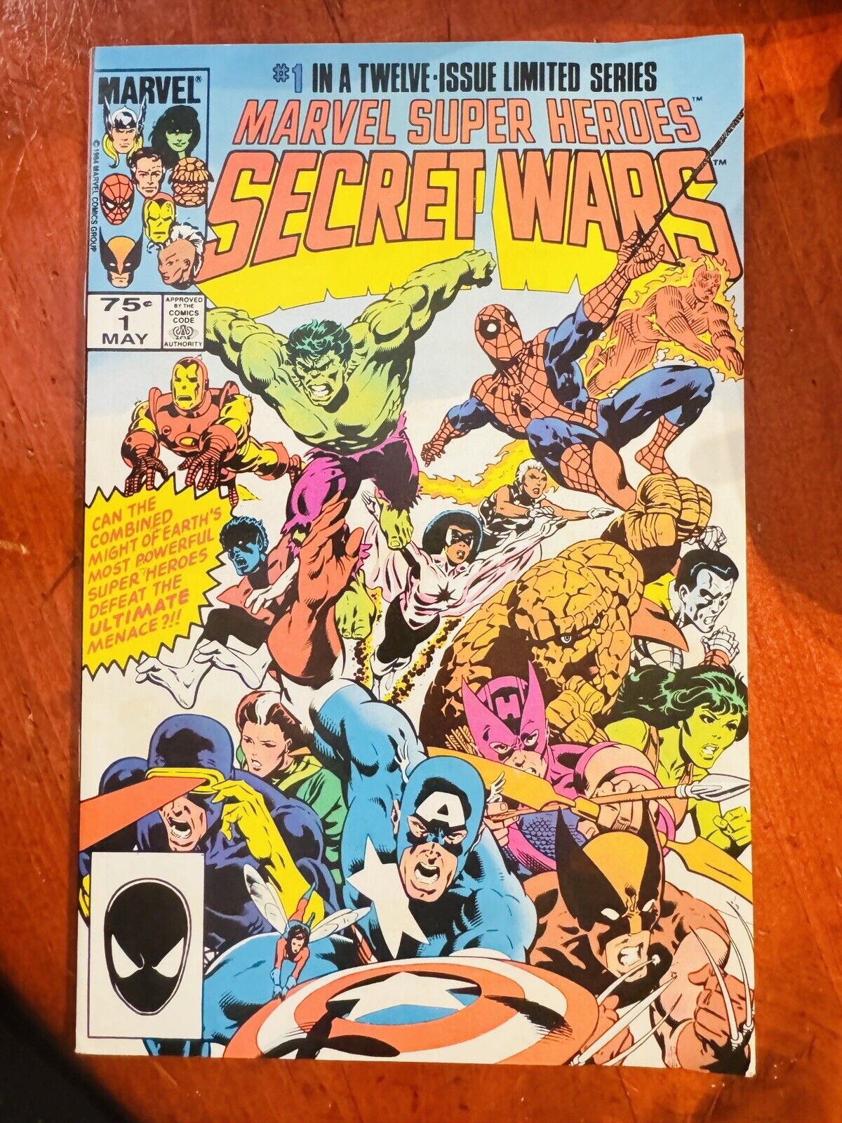 Marvel Super Heroes Secret Wars 1 HTF 2nd Print Marvel Comics Copper Age 1984