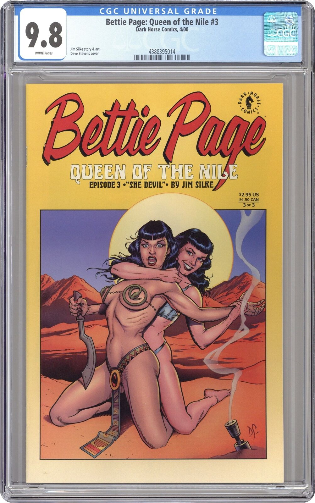 Bettie Page Queen of the Nile #3 CGC 9.8 2000 4388395014