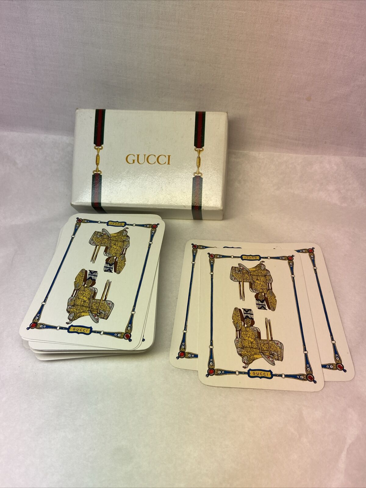 Very Neat Advertising Gucci Playing Cards Gift Horse Saddle Lover Farm Handbag