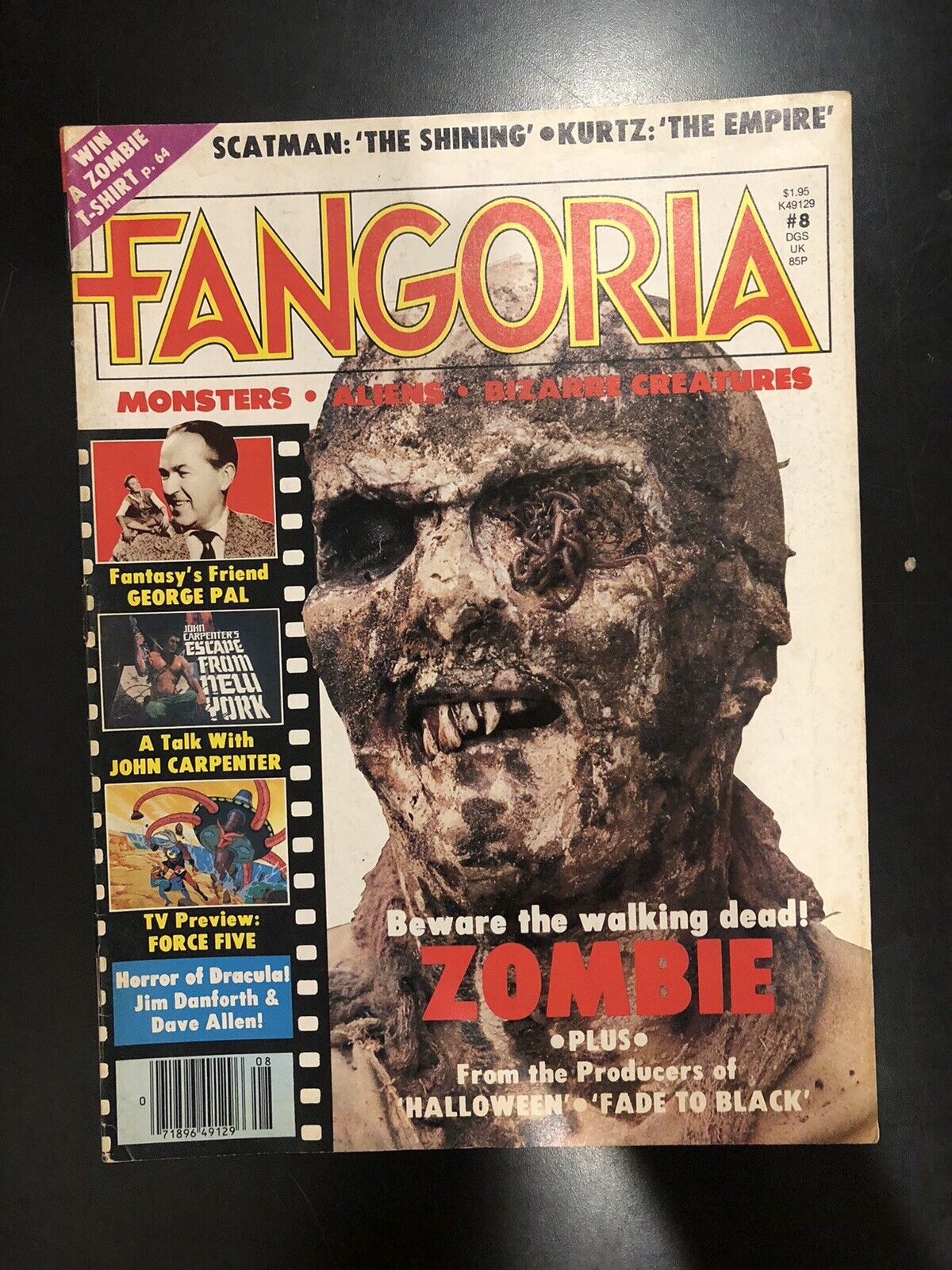 Fangoria Magazine #8 - October 1980 - Horror - Zombie John Carpenter