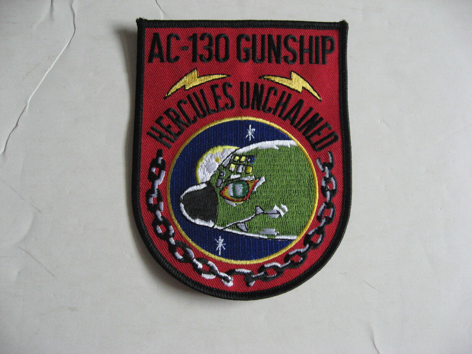 U.S. Air Force AC-130 Gunship Hercules Unchained Embroidered Patch