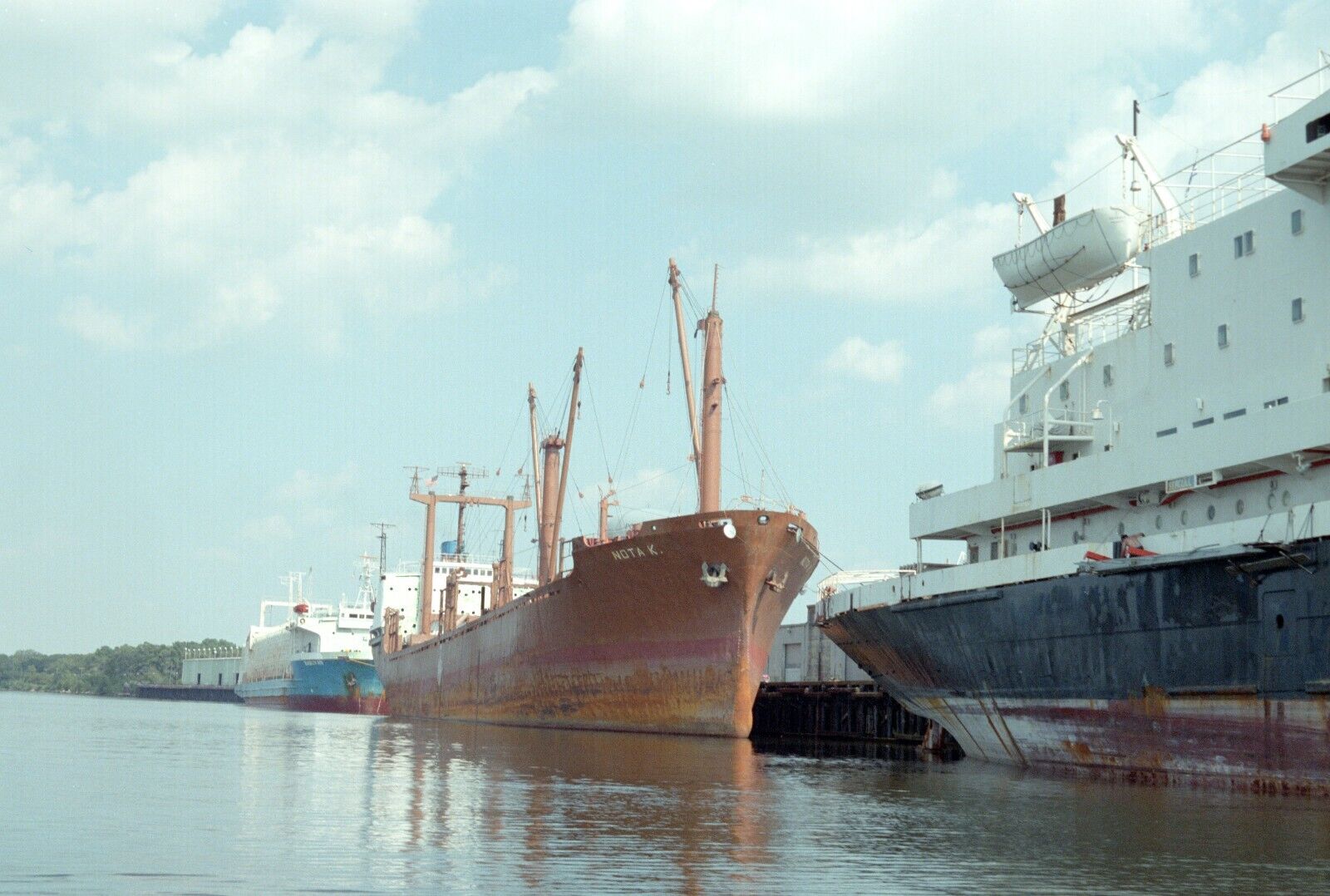 Original 35 mm Color Negatives (3) Shipping Port of Lake Charles LA 1990s