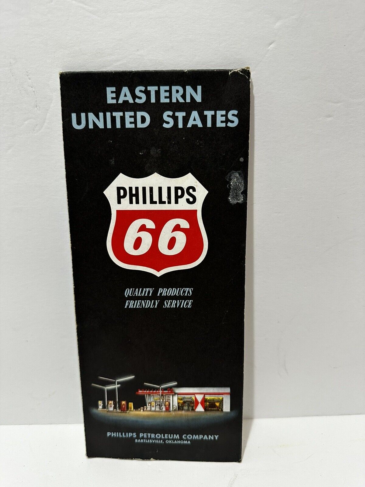 Vintage 1962 Phillips Eastern United States Paper Map