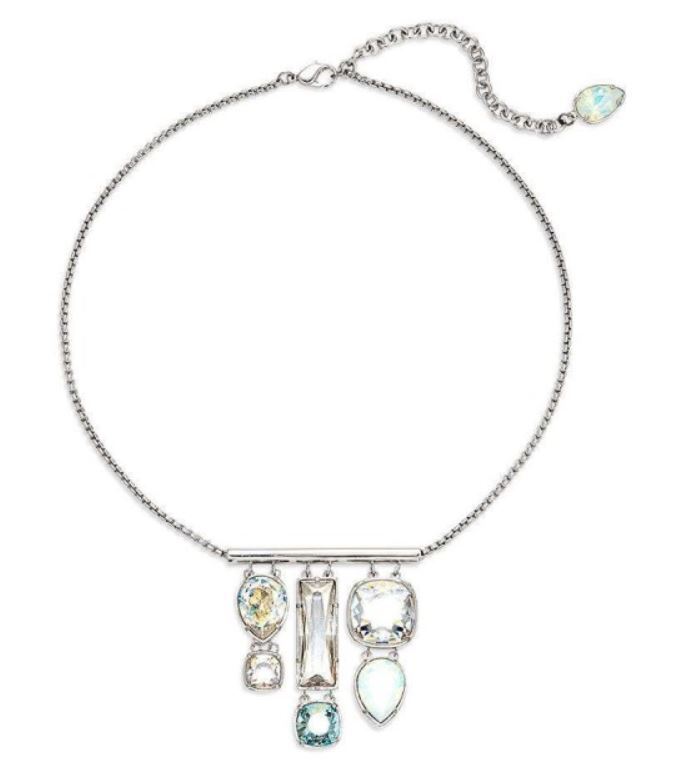 Atelier Swarovski Nile Pendant Necklace Blue Crystal #5298629 NIB $349