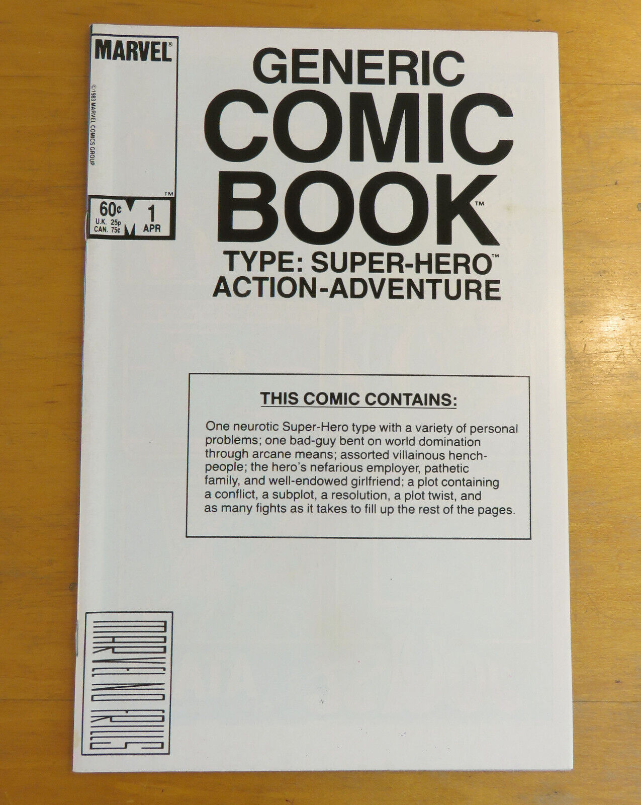 Generic Comic Book #1 VF Marvel 1984