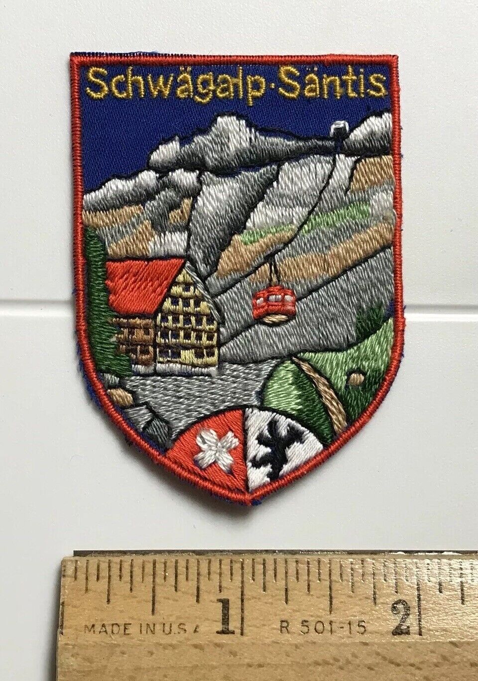 Mount Santis Schwagalp Switzerland Swiss Souvenir Embroidered Badge Patch