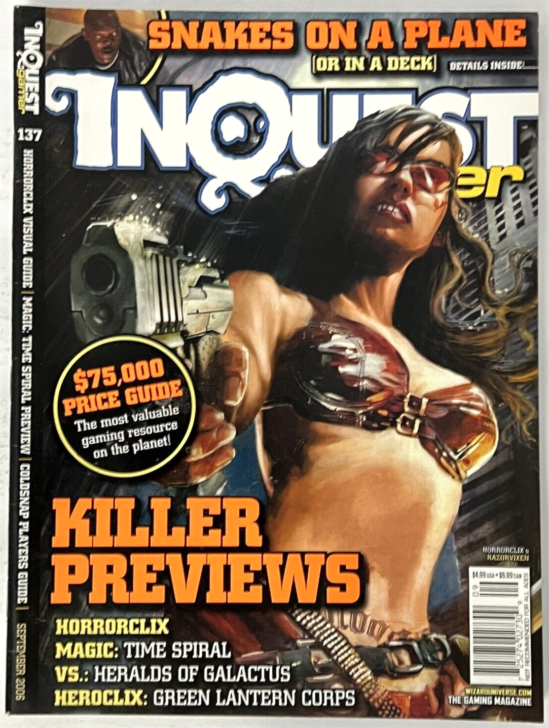 Inquest Gamer Magazine #137 HorrorClix Magic HeroClix Star Wars September 2006