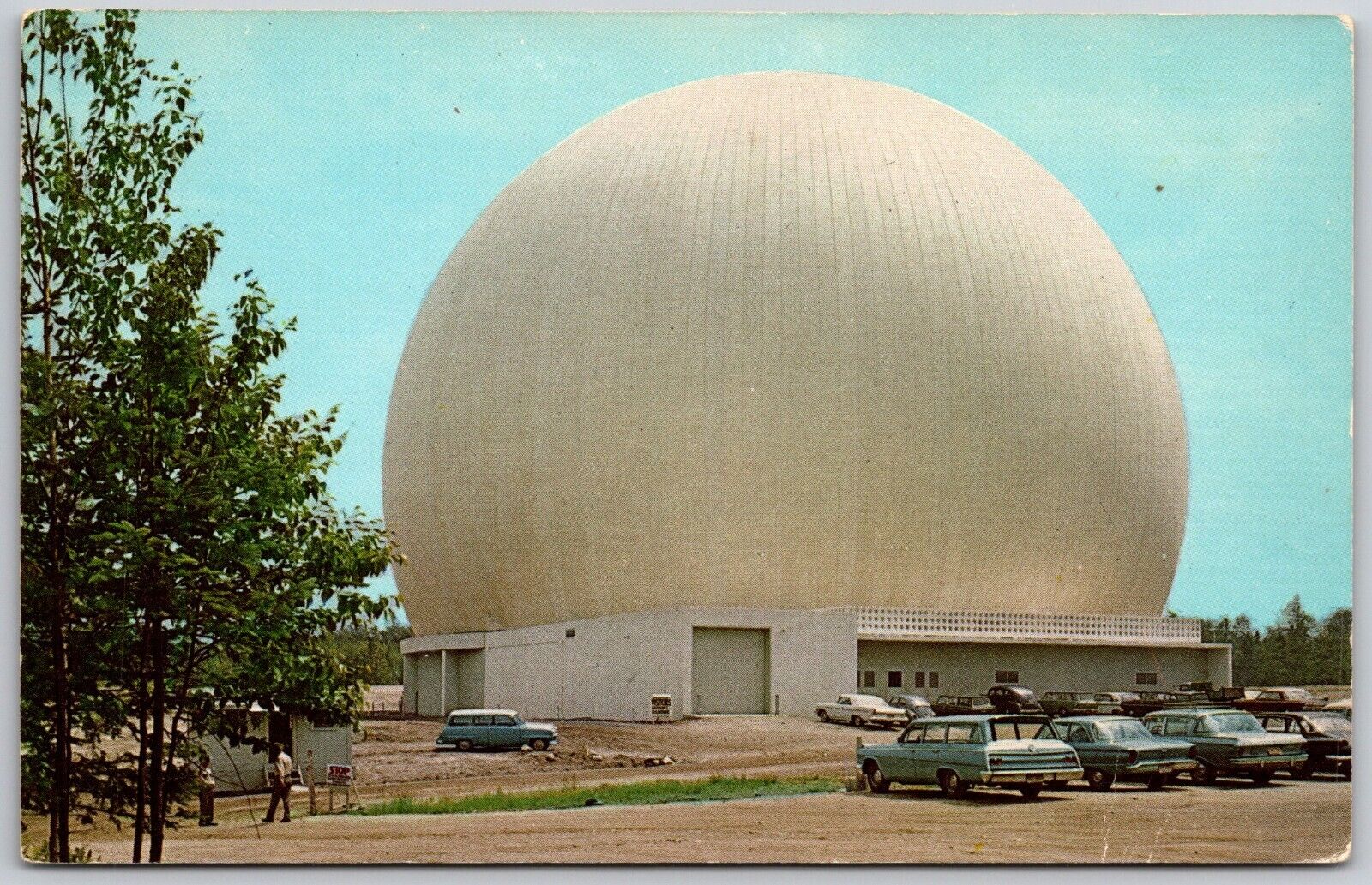 Andover Maine Earth Station ME UNP Chrome Bell System\'s Communications Postcard