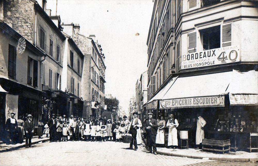 CPA 92 BOULOGNE SUR SEINE TRUE PHOTO CARD OF THE ESCUDIER EPIC STORE (BE