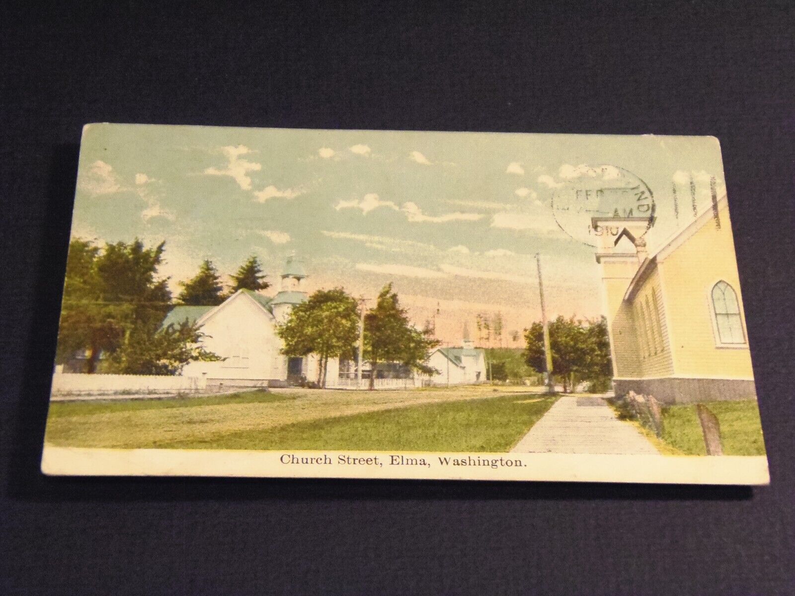 Church Street, Elma, Washington, Postcard