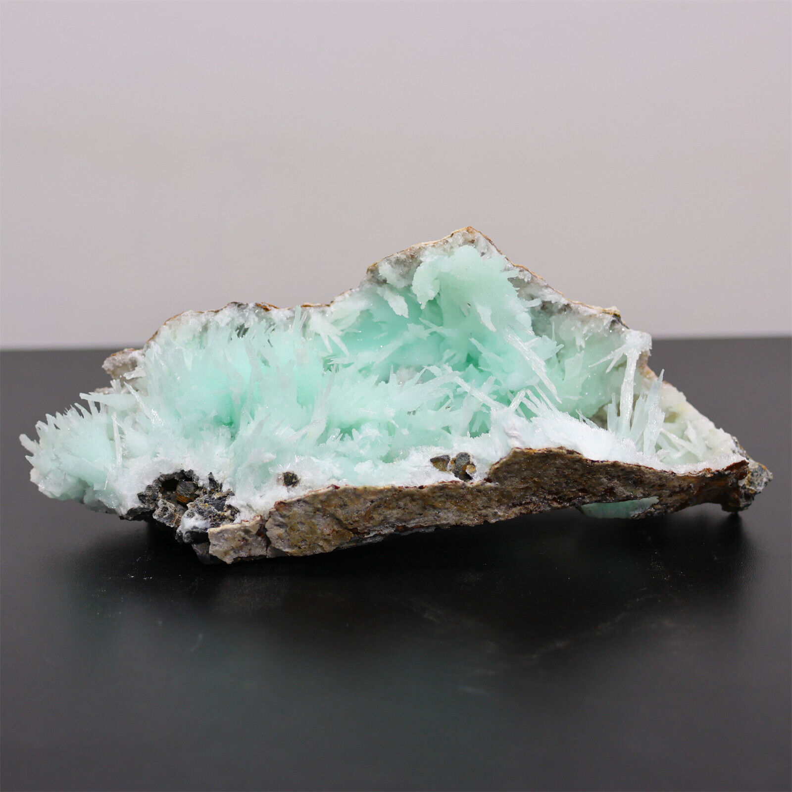 1.07LB Natural blue texture stone crystal,Heteropolar of Chinese blue aragonite